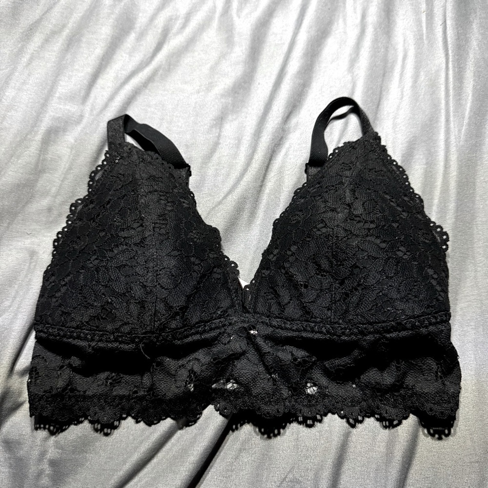 Momanda nursing‎ black lace bra size 34D